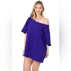 Royal Blue Oversized T-Shirt Zenana